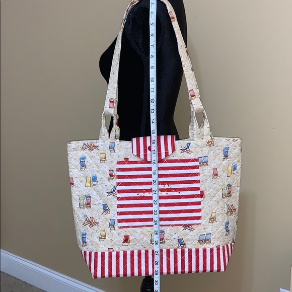 Hand sewn better than Vera Bradley beach tote NWOT - Picture 2 of 7